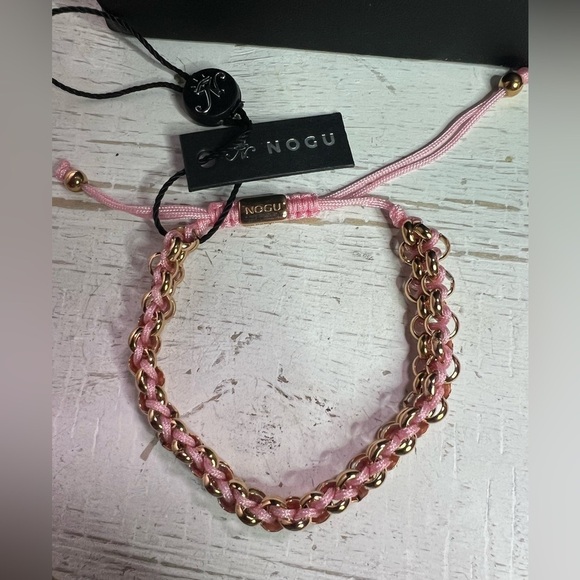Joseph Nogucci Jewelry - NOGU by Joseph Nogucci Rhino Links Kismet Pink & Gold Adjustable Bracelet D13
